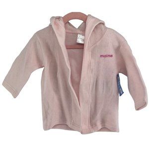 NWT Bambini Baby Gir's Size 6-12 Months Light Pink Bathrobe